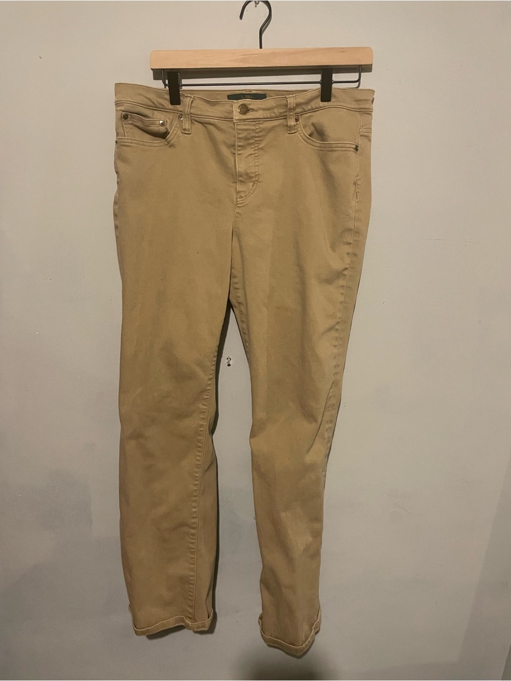 Ralph Lauren Women’s Straight-Leg Jeans in Khaki